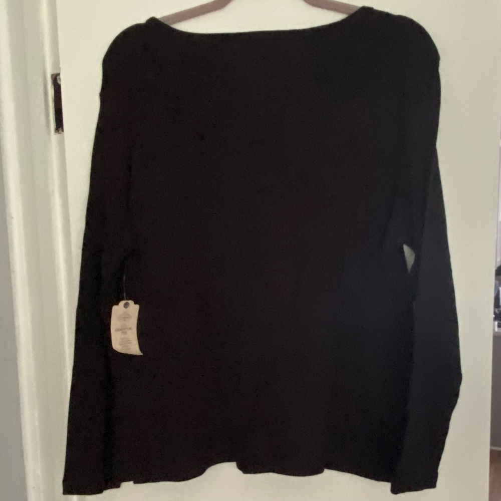 St Johns Bay Black Petite XXL Essential Long Sleeved Round Neck Shirt. NWT - Picture 3 of 6